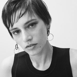 TRI-TONE HOOP EARRINGS