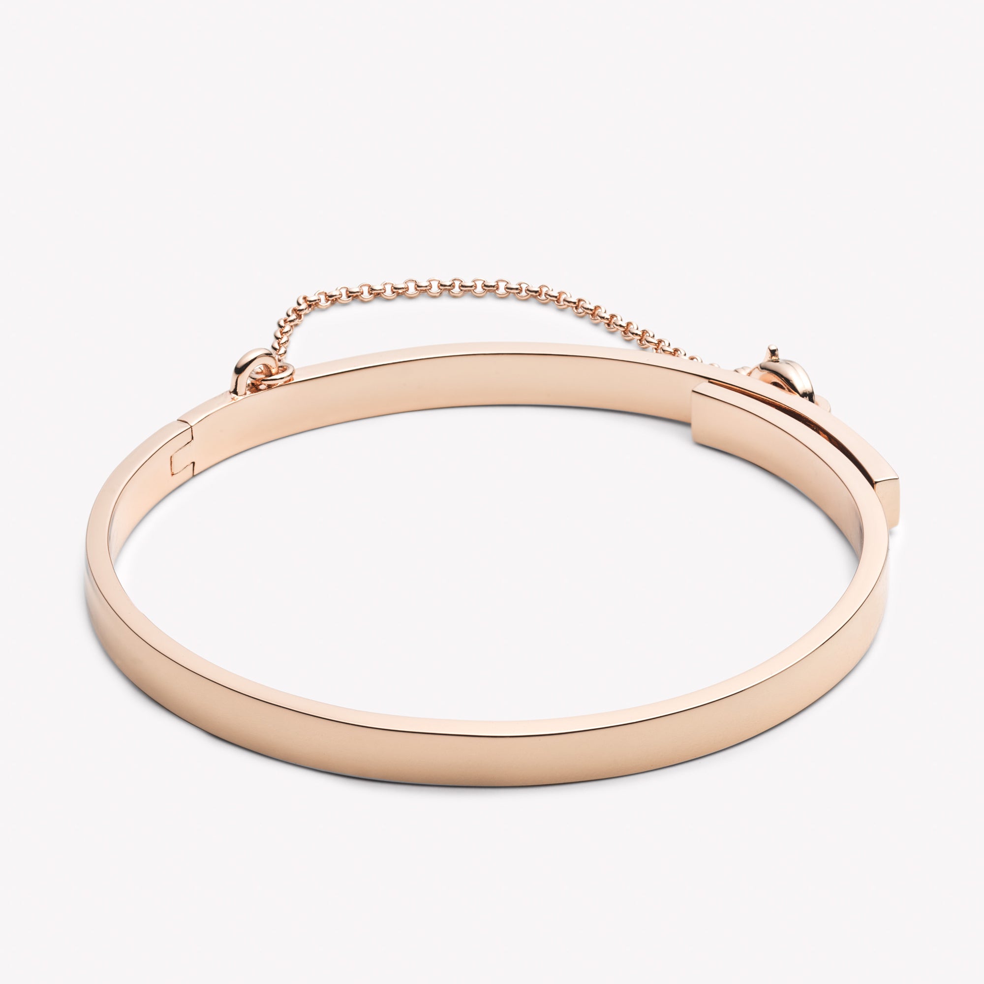 Thin Safety Chain Bracelet - Rose Gold– EDDIE BORGO