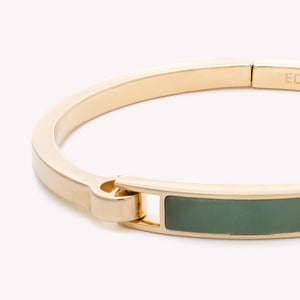 INLAID PLATE BRACELET - JADE