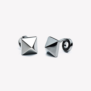 MENS PYRAMID CUFFLINKS