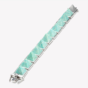 PYRAMID BRACELET - AMAZONITE