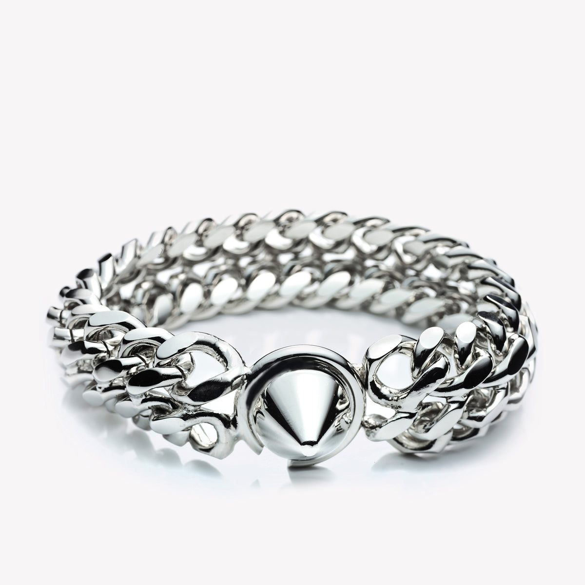 MENS PEAKED CHAIN CUFF – EDDIE BORGO