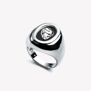 MENS SKULL CAMEO RING