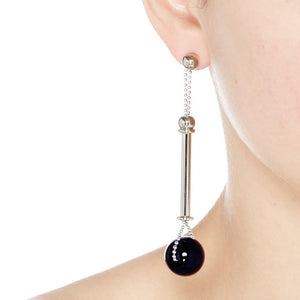 COLONNADE EARRINGS - ONYX
