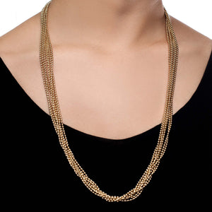 BALL CHAIN FOUNTAIN NECKLACE