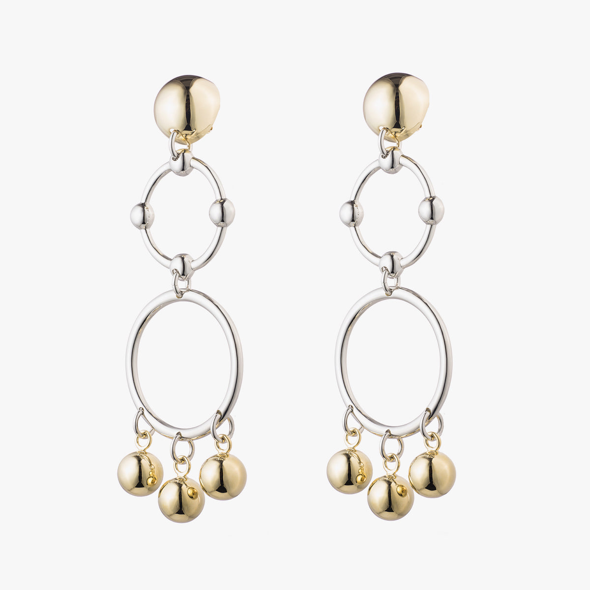 BARBELL CHANDELIER EARRINGS