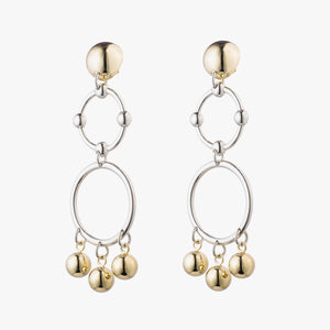 BARBELL CHANDELIER EARRINGS