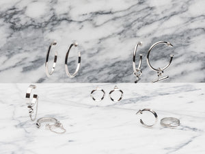 O-RING STUD EARRINGS