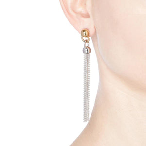 BALL CHAIN TASSEL EARRINGS