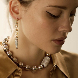 PAVÉ BALL CHAIN NECKLACE