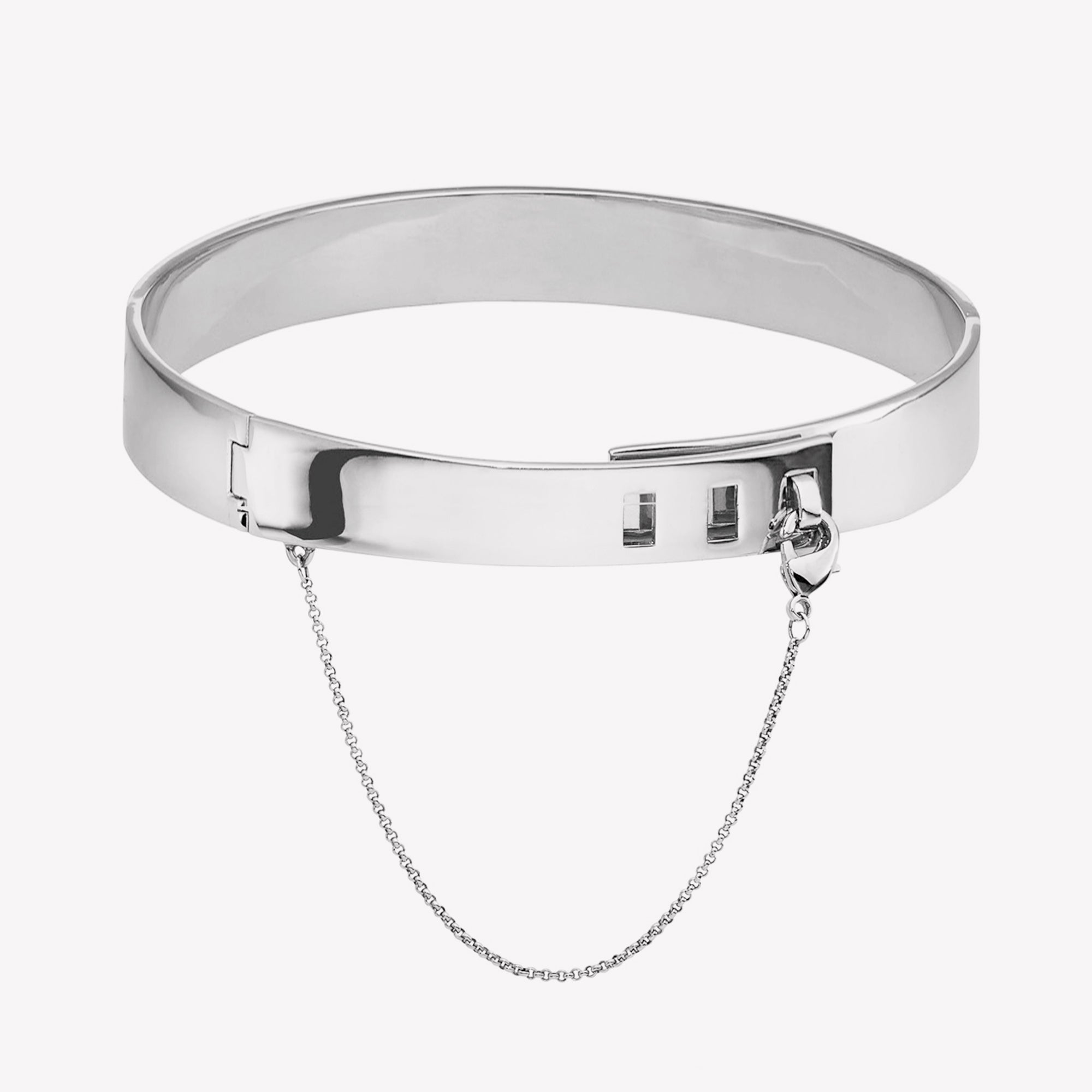 Safety Chain Choker Silver – EDDIE BORGO