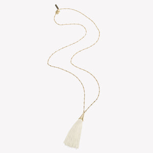 SILK TASSEL NECKLACE