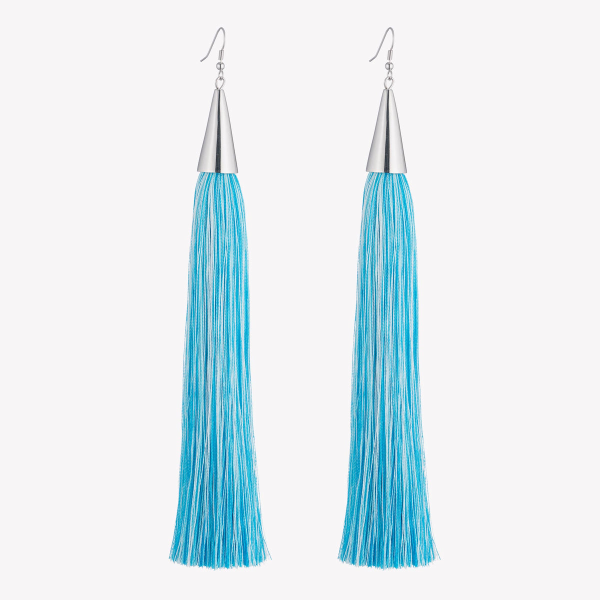LONG SILK TASSEL EARRINGS