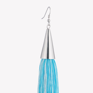 LONG SILK TASSEL EARRINGS