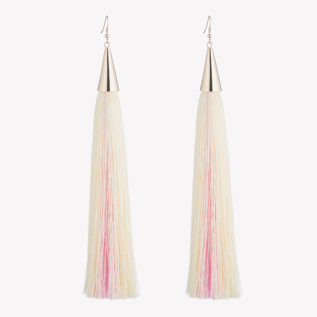 LONG SILK TASSEL EARRINGS