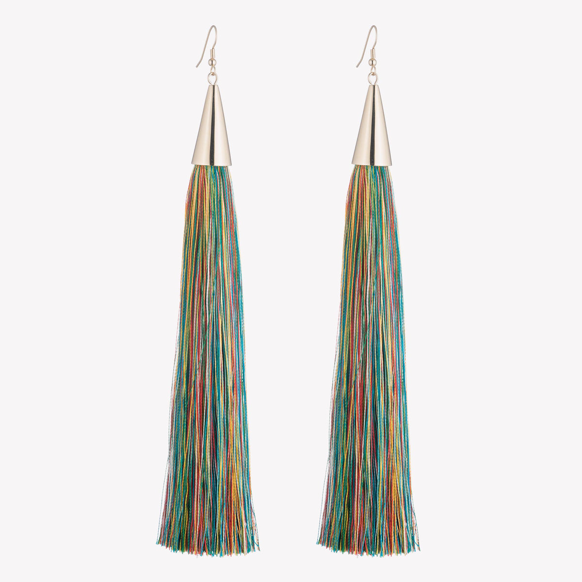 LONG SILK TASSEL EARRINGS