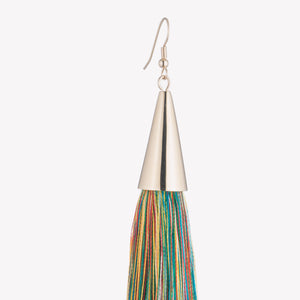LONG SILK TASSEL EARRINGS