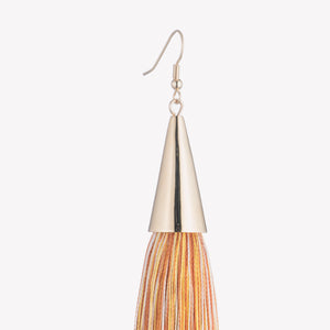 LONG SILK TASSEL EARRINGS