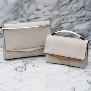 BOYD SMALL CLUTCH - BELGIAN LINEN