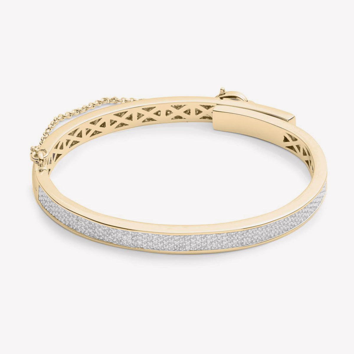 PAVÉ THIN SAFETY CHAIN BRACELET