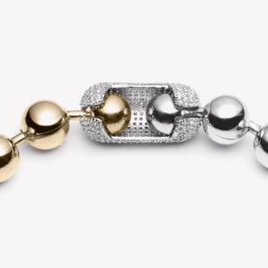 PAVÉ BALL CHAIN NECKLACE