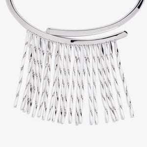 PEAKED FRINGE COLLAR