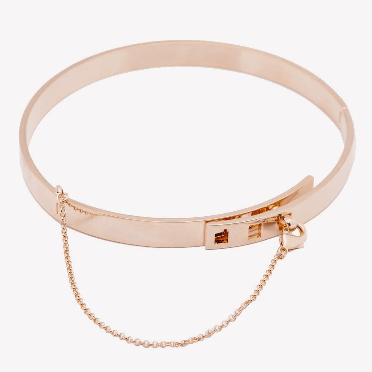 Small Safety Chain Choker Rose Gold– EDDIE BORGO