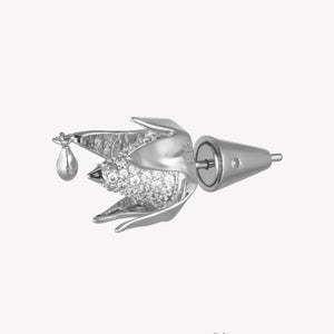 PAVÉ BUD STUD EARRINGS