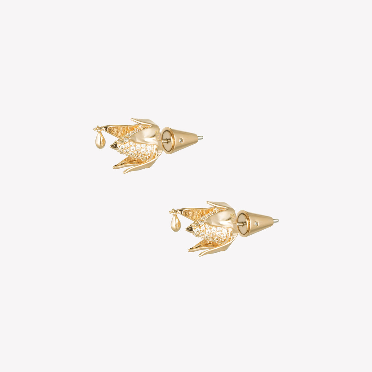 PAVÉ BUD STUD EARRINGS