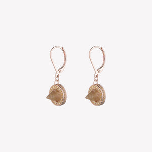 CONE DROP EARRING - RUTILATED QUARTZ