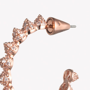 PAVÉ CONE HOOPS  |  1"