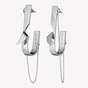 FOLDED HOOP EARRINGS