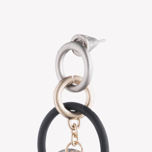 TRI-TONE HOOP EARRINGS