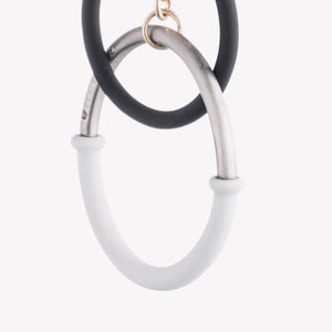 TRI-TONE HOOP EARRINGS