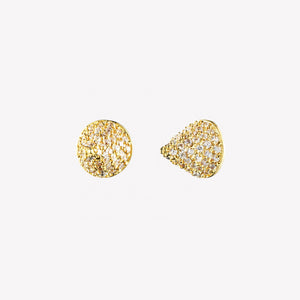 PAVÉ CONE STUD EARRINGS