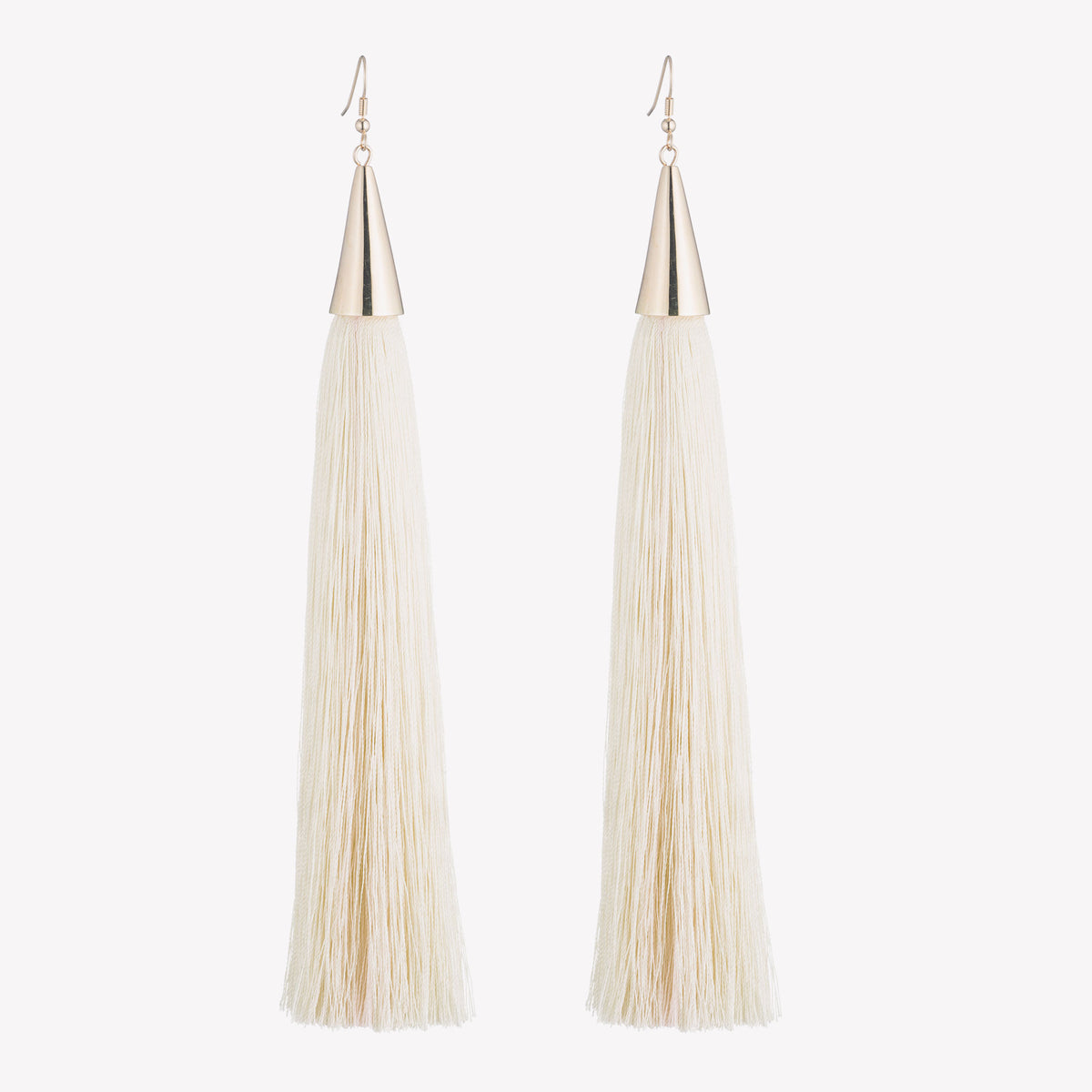 LONG SILK TASSEL EARRINGS