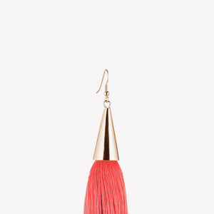 LONG SILK TASSEL EARRINGS