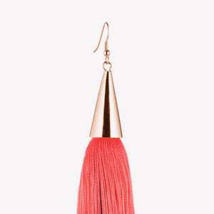 LONG SILK TASSEL EARRINGS