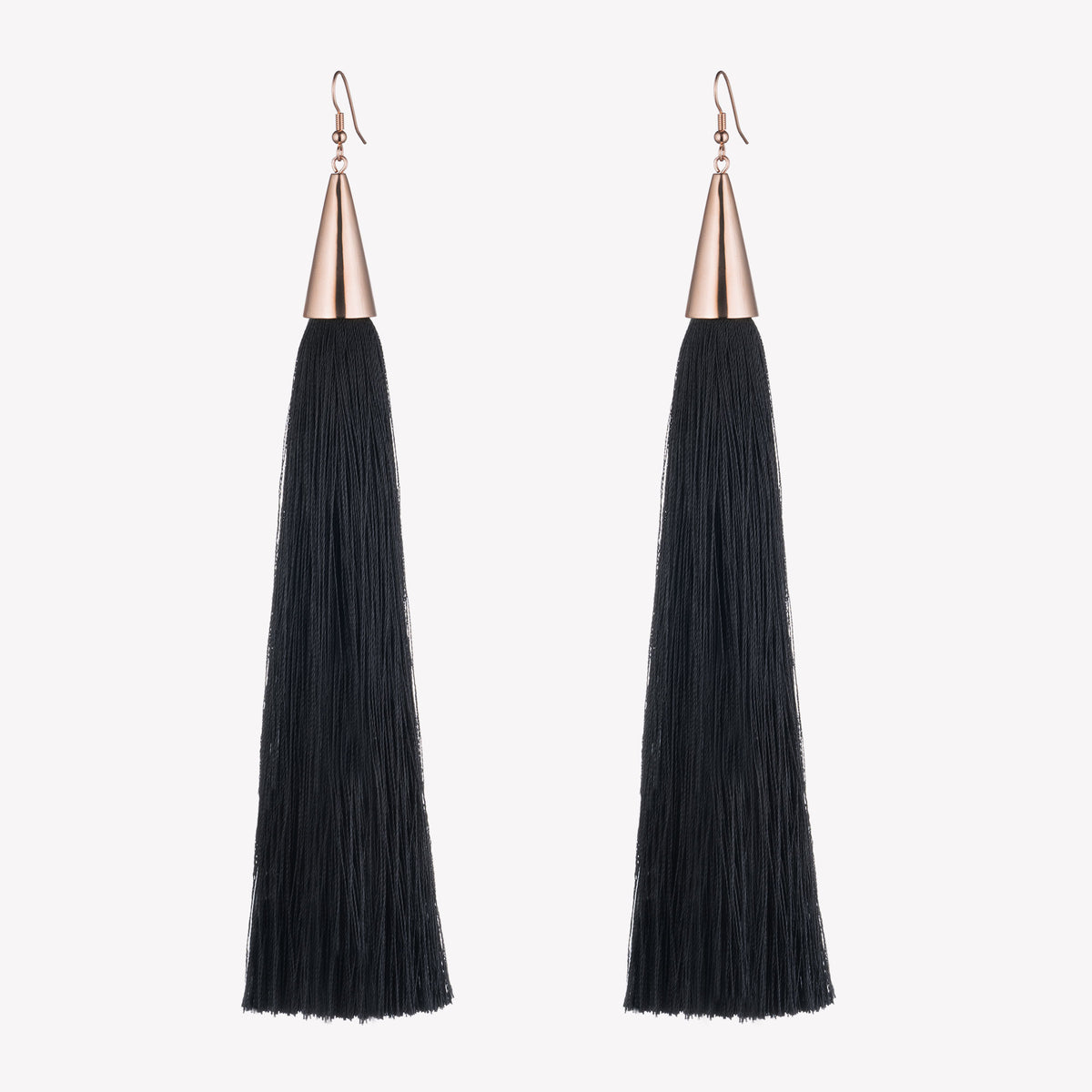 LONG SILK TASSEL EARRINGS