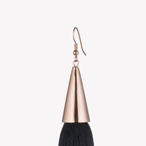 LONG SILK TASSEL EARRINGS