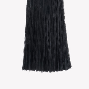 LONG SILK TASSEL EARRINGS