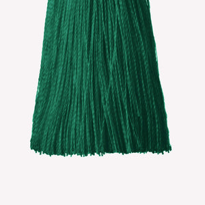 SMALL SILK TASSEL EARRINGS