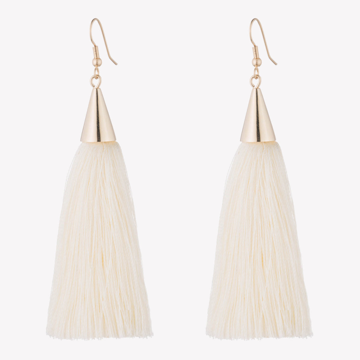 SMALL SILK TASSEL EARRINGS
