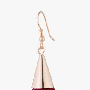 SMALL SILK TASSEL EARRINGS