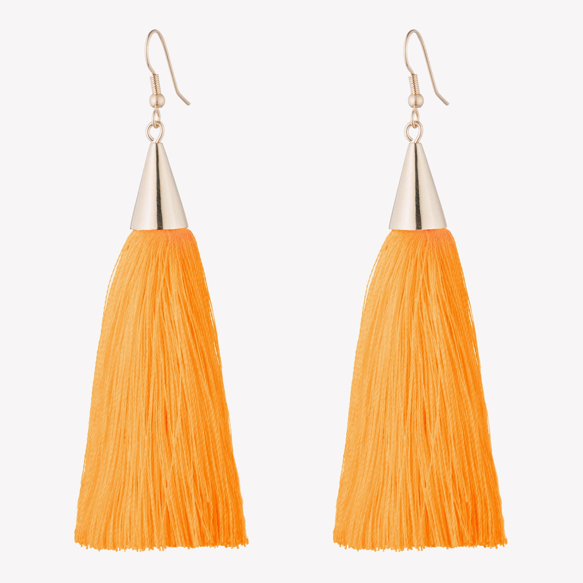 SMALL SILK TASSEL EARRINGS
