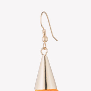 SMALL SILK TASSEL EARRINGS