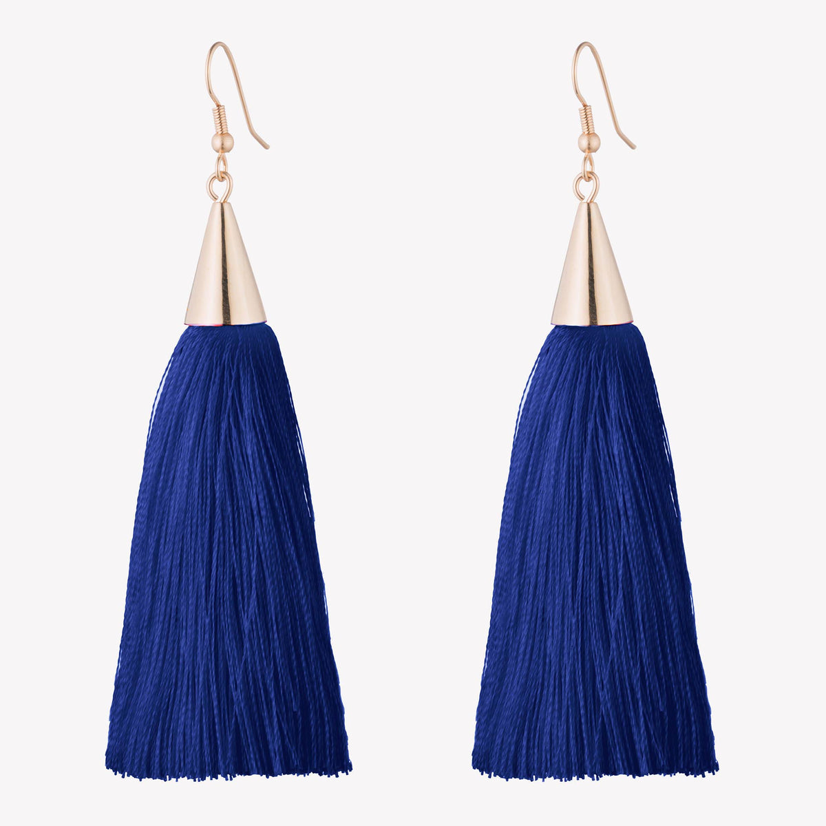 SMALL SILK TASSEL EARRINGS