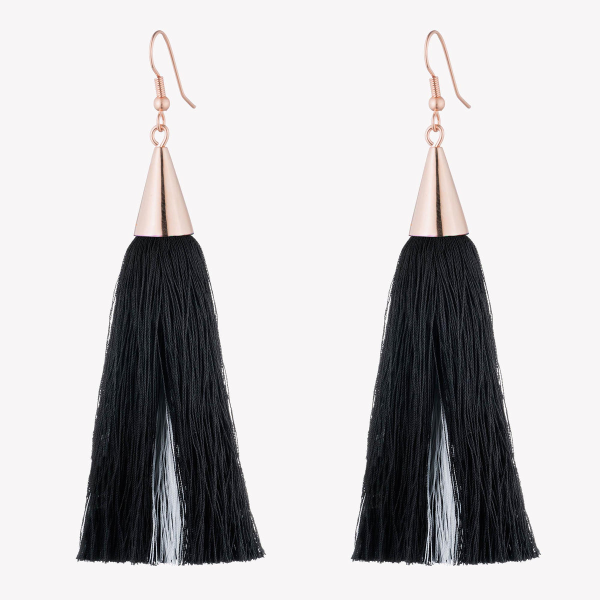 SMALL SILK TASSEL EARRINGS