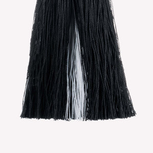 SMALL SILK TASSEL EARRINGS