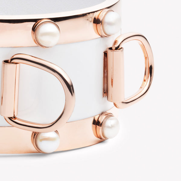 PEARL D-RING CUFF